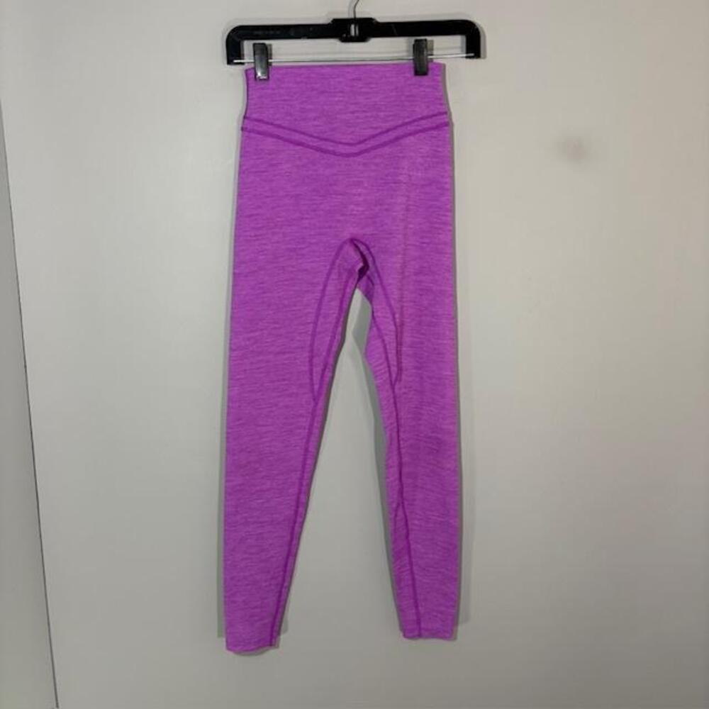 Vitality Leggings Womens S Purple High Rise Seamless Ankle Yoga Pants Gym